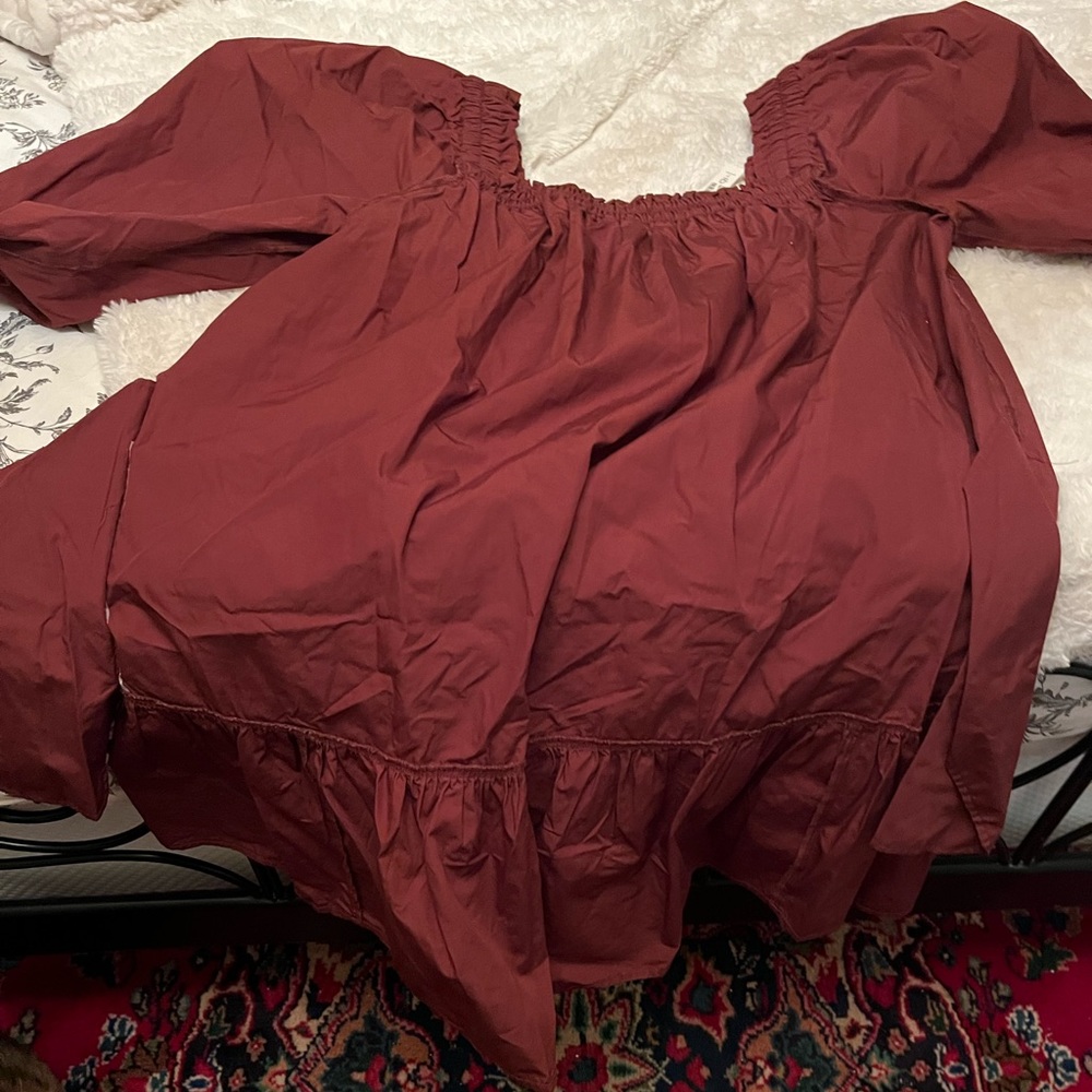 Madewell poplin mini dress